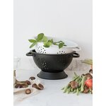 Storage Basket Manufacturer - French Retro INS Minimalist Metal Portable Fruit Vegetable Tray Solid Color Home Kitchen