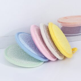 Kitchen Cloth Manufacturer - Double-Sided Absorbent Polyester Dishwashing Brush Pot Sponge