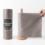 Microfiber Cloth Manufacturer - Roll Shaped Fish Scale Hand Torn Thick Style Glass Kitchen Lazy Dishwashing for Water Stains