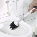Toilet Brush Set Manufacturer - Silicon Ventilation with Holder Bathroom Cleaning Brushes