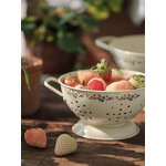 Fruit Basket Manufacturer - French Vintage Metal Drain Home Living Room Ins Cream Wind Double Ear Water Fruit Plate