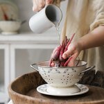 Kitchen Colander Manufacturer - Factory Price Handmade Metal Latest New Design for Vegetables and Fruit Colanders