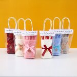 Towel Manufacturer - 35 * 75cm Creative Gift Box Pineapple Rabbit Design in Polyester for Wedding Return Full Moon Festival