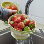 Vegetable Colander Manufacturer - Kitchen Enamel Carbon Steel Metal Fruit with Handle