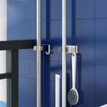 Broom Hanger Manufacturer - Hot Sale Plastic Wall Mounted Seamless Broom Holder and Mop Grip Storage for Kitchen and