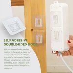 Wall Hook Manufacturer - Multi-Functional PVC with Strong Adhesive for Kitchen Bathroom Wardrobe Living Room Cleaning
