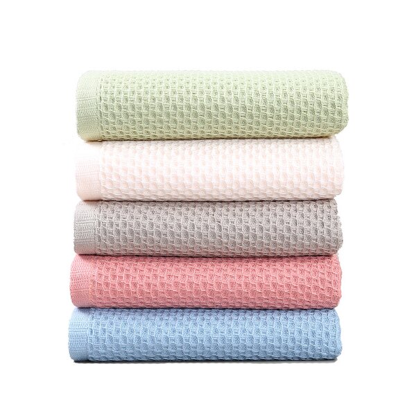Bath Towel Manufacturer - 100% Cotton Knitted Waffle Fabric Premium Handmade Towels