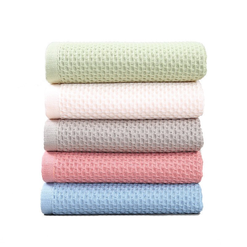 Bath Towel Manufacturer - 100% Cotton Knitted Waffle Fabric Premium Handmade Towels