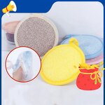 Kitchen Cloth Manufacturer - Double-Sided Absorbent Polyester Dishwashing Brush Pot Sponge