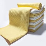 Cleaning Cloths Manufacturer - Waffle Weave Australia Microfiber Grid Car Towel Square Waffle Design for Car Beauty and Wash