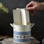 Tableware Manufacturer - European Style Retro Fruit Chopsticks Knife Fork Kitchen Baking Supplies Storage Barrel