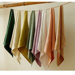 Kitchen Napkins Manufacturer - Cotton and Linen Household Plain Colored Placemats square Tea Napkins