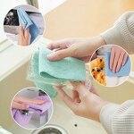 Microfiber Cleaning Cloths Manufacturer - Wholesale 50-Piece Household Dishwashing Multifunctional Water and Oil Absorbing