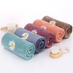 Hair Towel Manufacturer - Wholesale Youth Style Household Daisy Beauty Salon Dry Beauty Towel Daily Necessities Face