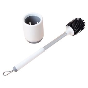 Toilet Brush Set Manufacturer - Silicon Ventilation with Holder Bathroom Cleaning Brushes