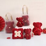 Knitted Towel Manufacturer - Bear & Pineapple Themed Creative Gift Box for Full Moon Festival Wedding & Joyful Occasions