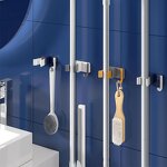 Broom Hanger Manufacturer - Hot Sale Plastic Wall Mounted Seamless Broom Holder and Mop Grip Storage for Kitchen and