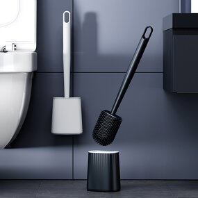 Toilet Brush Manufacturer - Nice Design Smart Round Plastic Silicone for Cleaning