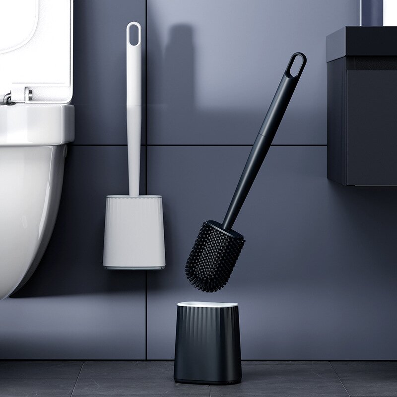 Toilet Brush Manufacturer - Nice Design Smart Round Plastic Silicone for Cleaning