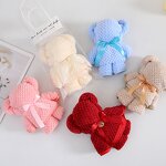 Knitted Towel Manufacturer - Bear & Pineapple Themed Creative Gift Box for Full Moon Festival Wedding & Joyful Occasions