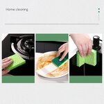 Sponge Manufacturer - Wood Pulp Cotton Cleaning Double Layer Two Sides Dishwashing Tools Magic Wiping Kitchen