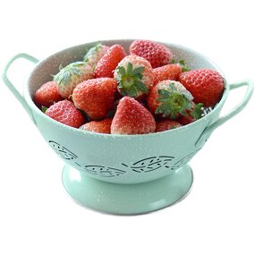 Vegetable Colander Manufacturer - Kitchen Enamel Carbon Steel Metal Fruit with Handle