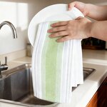 Napkins Manufacturer - Nordic Minimalist Style Cotton Yarn Dyed Home Fabrics Kitchen Towels Household Dishwashing Cloths