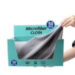 Microfiber Cleaning Cloths Manufacturer - Wholesale 50-Piece Household Dishwashing Multifunctional Water and Oil Absorbing