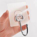 Wall Mounted Hook Manufacturer - Self-Adhesive PVC for Kitchen Bathroom Wardrobe Living Room for Tool & Cleaning Storage