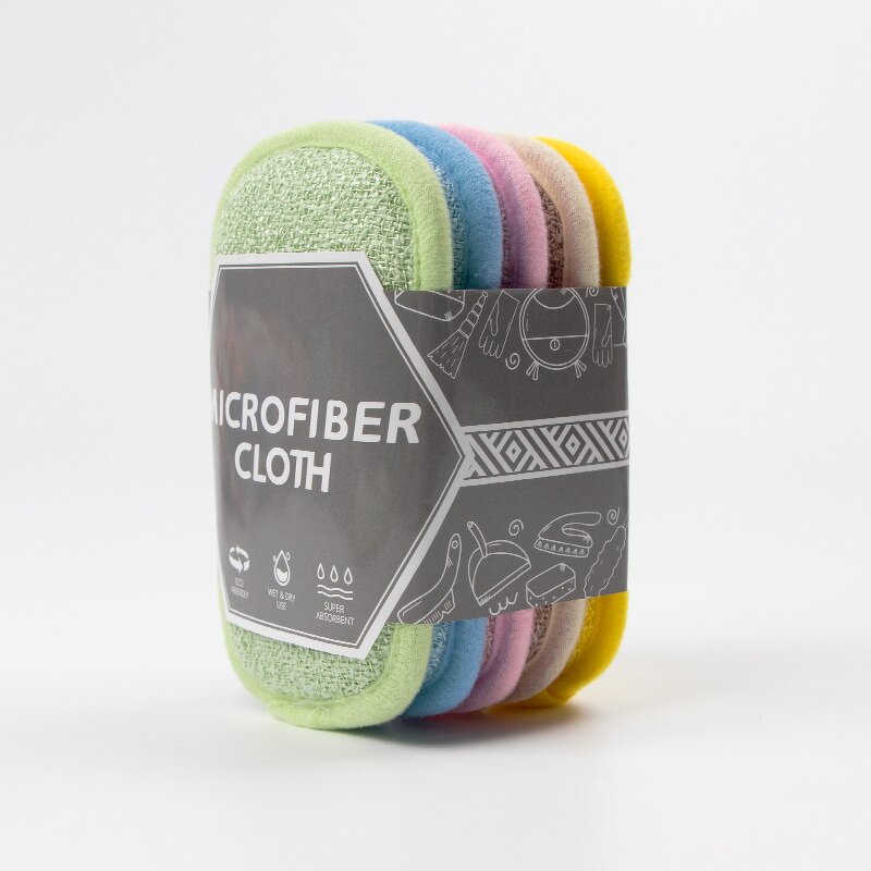 Kitchen Cleaning Sponges Manufacturer - Microfiber for Dishes Cleaning Dishwashing Sponges Scouring Pads