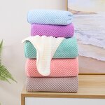 Wash Towels Manufacturer - Two Piece Set Pineapple Coral Plush Soft Quick-Drying Absorbent Breathable Knitted Household