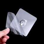 Wall Hook Manufacturer - PVC Plastic Sticky Adhesive Hanger for Kitchen Bathroom Wardrobe Living Room Convenient Cleaning