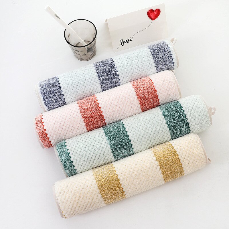 Face Towel Manufacturer - 35 * 75cm Polyester Beauty Spa Knitted Dry Hair Towels for Beauty Wash