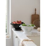 Storage Basket Manufacturer - French Retro INS Minimalist Metal Portable Fruit Vegetable Tray Solid Color Home Kitchen