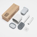 Toilet Brush Manufacturer - Nice Design Smart Round Plastic Silicone for Cleaning