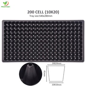 Seedling Tray Manufacturer - 72 128 Holes 200 Cell Vegetable Seed for Strawberry Tomato Vegetable Tulip Germination