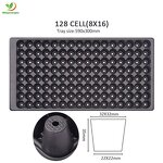Seedling Tray Manufacturer - Round 60 50 Holes Every-lasting 104 128 Holes Plastic for Tomato Lettuce Tulip Sugarcane Germination