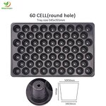 Seedling Tray Manufacturer - Round 60 50 Holes Every-lasting 104 128 Holes Plastic for Tomato Lettuce Tulip Sugarcane Germination