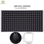 Seedling Tray Manufacturer - 50 72 96 105 128 288 200 Cells Plastic Thickened for Vegetable Flower Seeding Germination