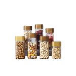 Plastic Food Jars Manufacturer - Square Transparent PET 820ml-1055ml Nut Packaging Bottle for Food Snack Cookie Canned