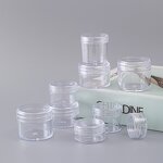 Plastic Jars Manufacturer - Homay High Quantity Clear Small 5g 10g 15g 20g with Cap for Skin Care Cosmetic Face Cream