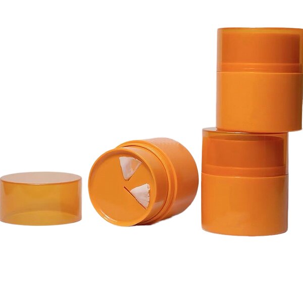 Plastic Container Manufacturer - New Product 50g Empty Twist Skincare PP Jar for Hard Cleaning Balm Rotary Cream 50ml