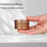 Candle Tins Manufacturer - Wholesale 2oz 4oz 8oz Gold Black Silver Luxury Round Deep Tinplate Metal with Lid Popular Gift