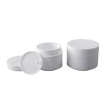 Scrub Jars Manufacturer - 50g Matte White PP 5g/10g/15g/30g Sample Containers Screw Top Lids Black Matte Cosmetics for