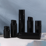 Lotion Packaging Bottle Manufacturer - Factory Wholesale 30ml 50ml 80ml 120ml 150ml New Design PP Cosmetic Black Airless