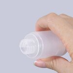 Airless Pump Bottles Manufacturer - Stock 15ml-100ml Skin Care Lotion Spray Bottle Clear Frosted Matte Plastic with White