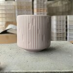 Candle Jars Manufacturer - Customizable Color Ceramic White round for Candles and Cement for Gifts