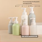 Plastic Bottles Manufacturer - Factory Wholesale 300ml PE Transparent Pink Sticker Label Empty for Shampoo Conditioner