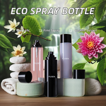 Hair Mist Spray Bottle Manufacturer - Customizable 100ml PET Plastic Cylinder Eco-Friendly Pump Sealer in Black & White for