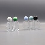 Perfume Dispenser Bottle Manufacturer - High-Class 30ML Kids Portable Oval-shaped with Colorful round Screw Cap